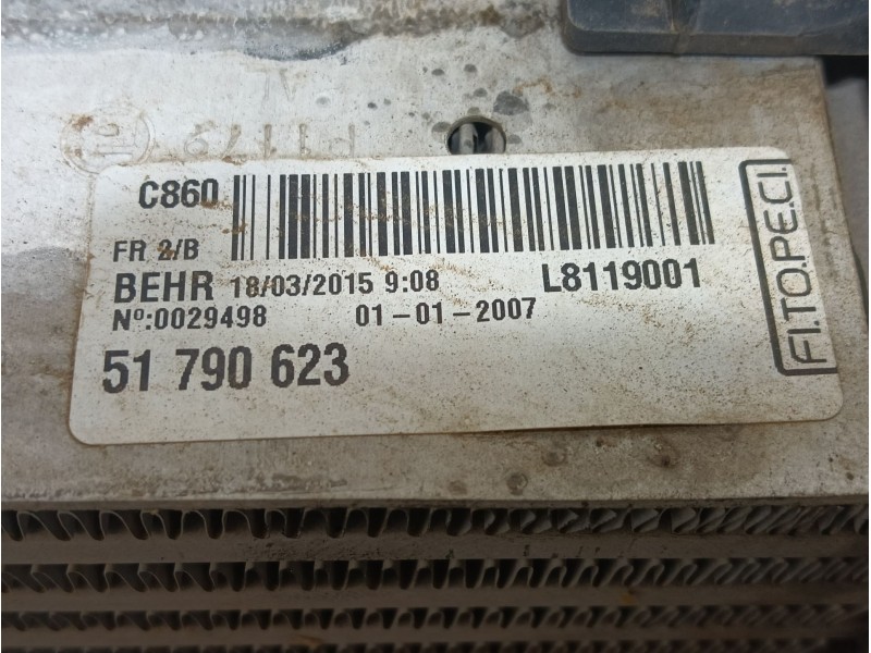 Recambio de intercooler para citroën nemo monospace 1.3 hdi 75 referencia OEM IAM  L8119001 