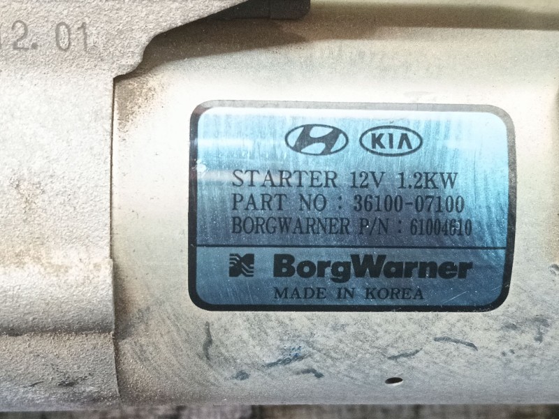 Recambio de motor arranque para kia picanto iii (ja) 1.0 referencia OEM IAM   