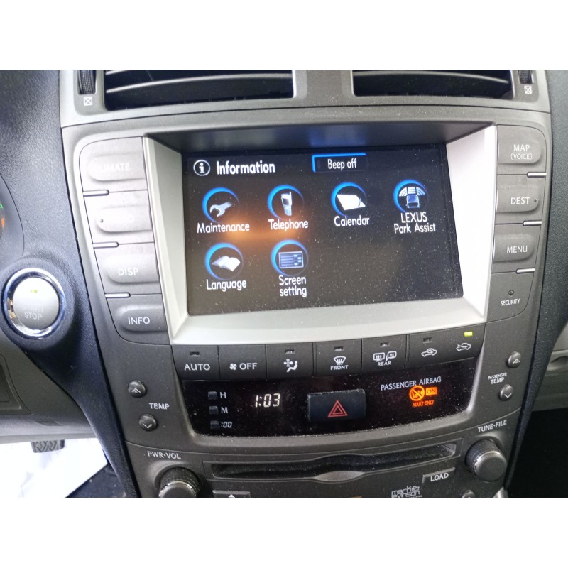 Recambio de pantalla multifuncion para lexus is ii (_e2_) 220d (ale20) referencia OEM IAM   