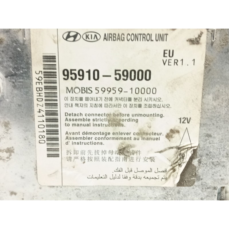 Recambio de centralita airbag para hyundai h350 furgoneta 2.5 crdi referencia OEM IAM   