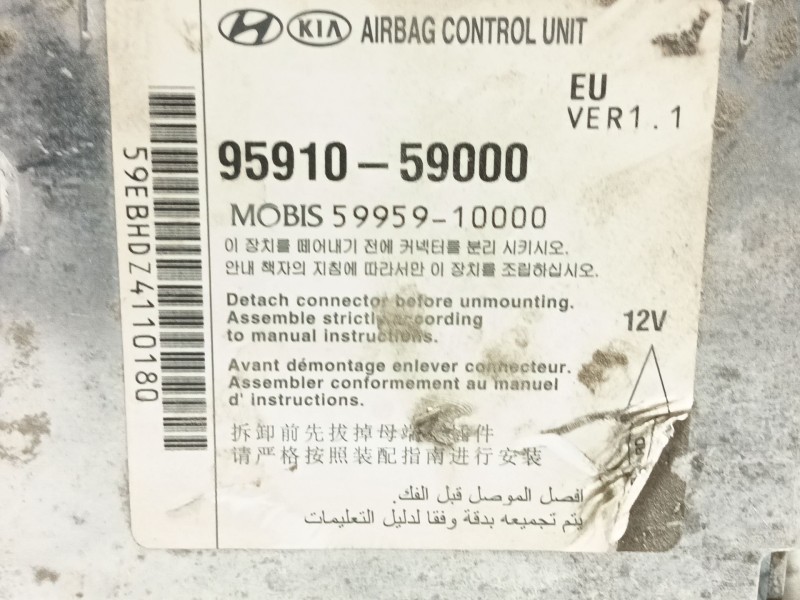 Recambio de centralita airbag para hyundai h350 furgoneta 2.5 crdi referencia OEM IAM   