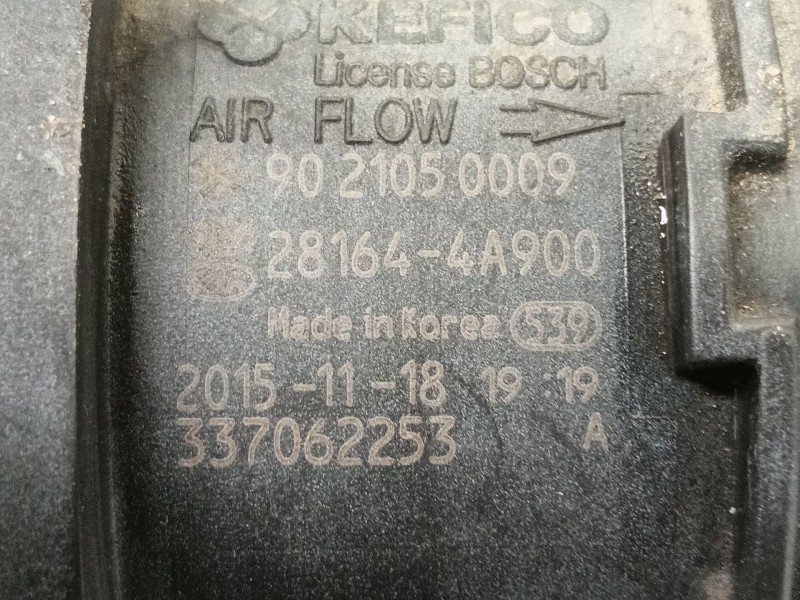 Recambio de caudalimetro para hyundai h350 furgoneta 2.5 crdi referencia OEM IAM   