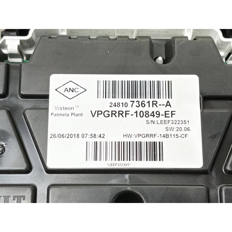 Recambio de cuadro instrumentos para renault clio iv (bh_) 0.9 tce 90 referencia OEM IAM   