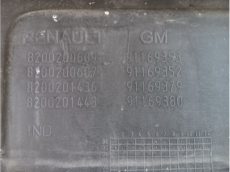 Recambio de paragolpes delantero para renault trafic ii furgoneta (fl) 2.5 dci 135 (fl0d) referencia OEM IAM  8200200609 