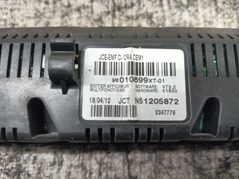 Recambio de pantalla multifuncion para citroën c3 collection referencia OEM IAM   