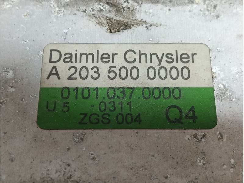 Recambio de intercooler para mercedes-benz clase c (w203) c 200 kompressor (203.045) referencia OEM IAM  A2035000000 