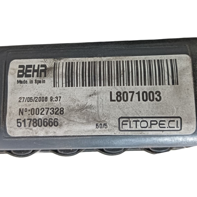 Recambio de radiador agua para peugeot bipper tepee basis referencia OEM IAM  L8071003 