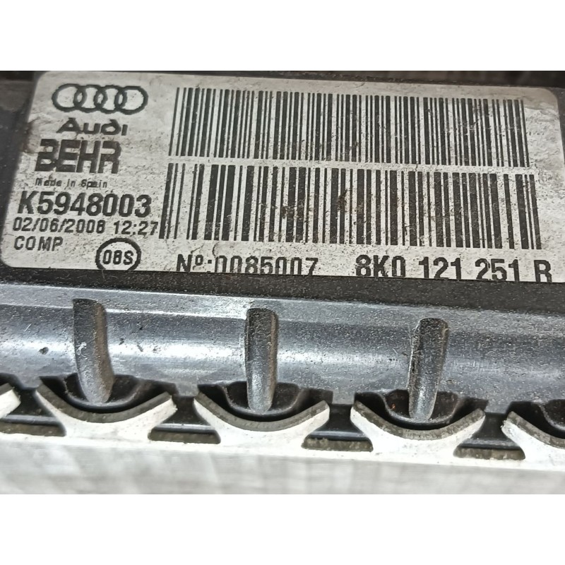 Recambio de radiador agua para audi a5 (8t3) 1.8 tfsi referencia OEM IAM  8K0121251R 