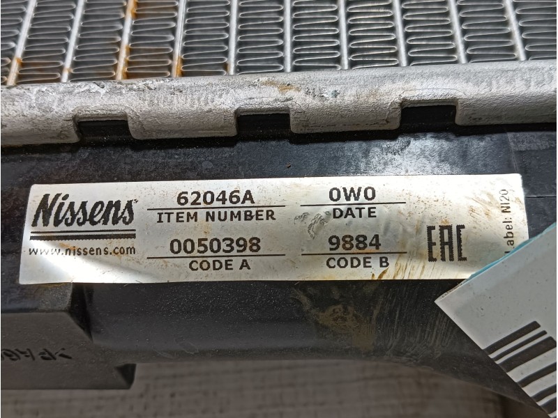 Recambio de radiador agua para ford transit furgoneta (fa_ _) 2.0 di (fae_, faf_, fag_) referencia OEM IAM  62046A 