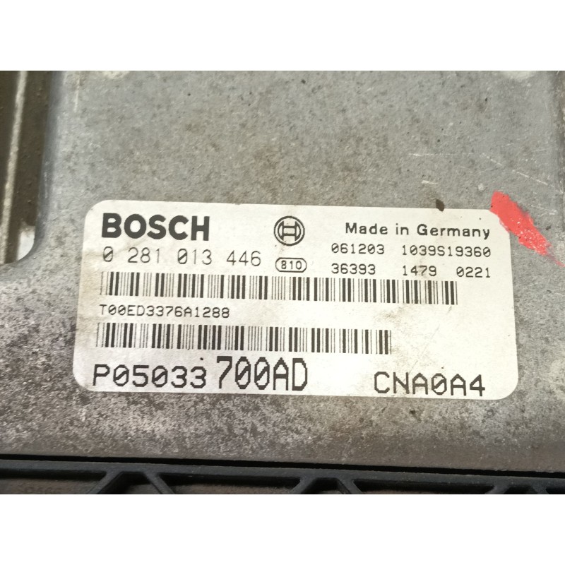 Recambio de centralita motor uce para chrysler sebring (js) 2.0 crd referencia OEM IAM   