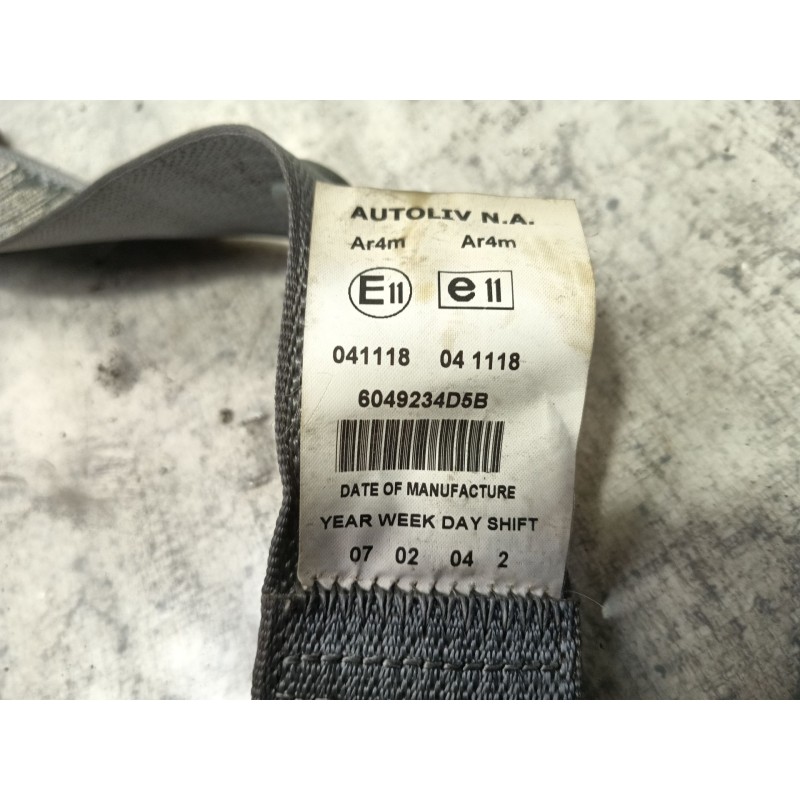 Recambio de cinturon seguridad trasero derecho para chrysler sebring (js) 2.0 crd referencia OEM IAM   