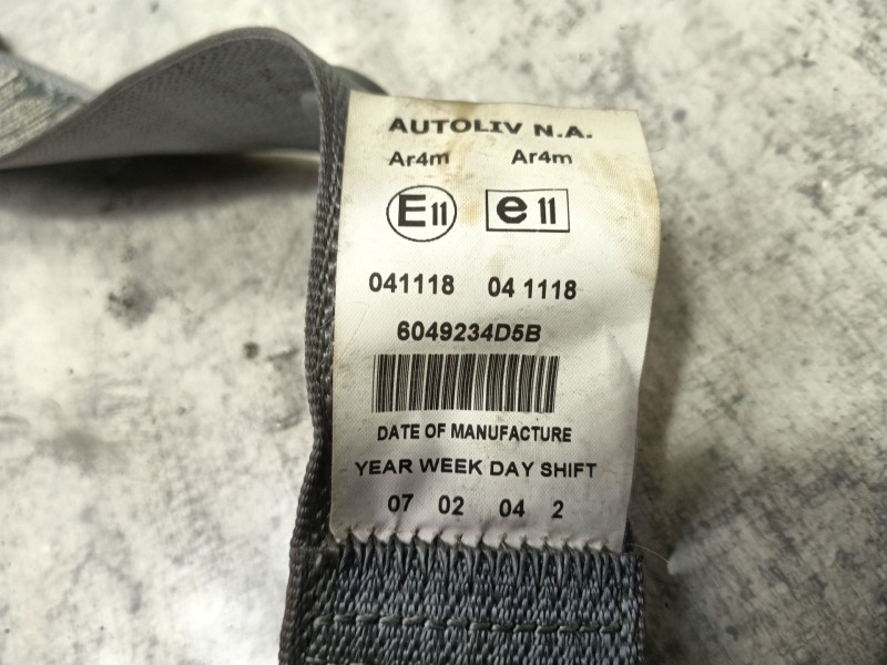 Recambio de cinturon seguridad trasero derecho para chrysler sebring (js) 2.0 crd referencia OEM IAM   