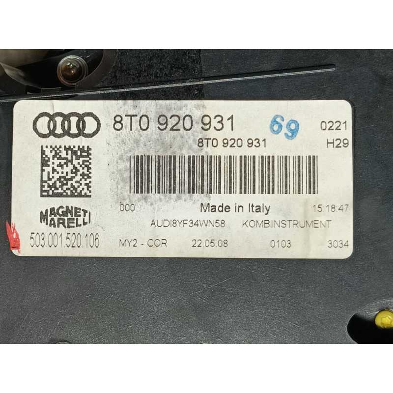 Recambio de cuadro instrumentos para audi a5 (8t3) 1.8 tfsi referencia OEM IAM 8T0920931 8T0920931 
