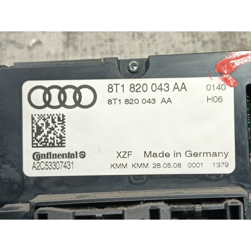 Recambio de mando calefaccion / aire acondicionado para audi a5 (8t3) 1.8 tfsi referencia OEM IAM  8T1820043AA 