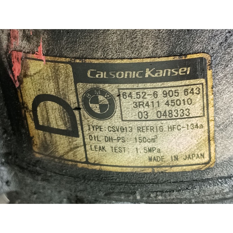Recambio de compresor aire acondicionado para bmw 3 (e46) 320 d referencia OEM IAM   