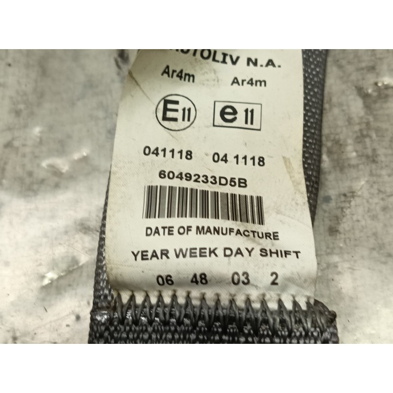 Recambio de cinturon seguridad trasero izquierdo para chrysler sebring (js) 2.0 crd referencia OEM IAM   