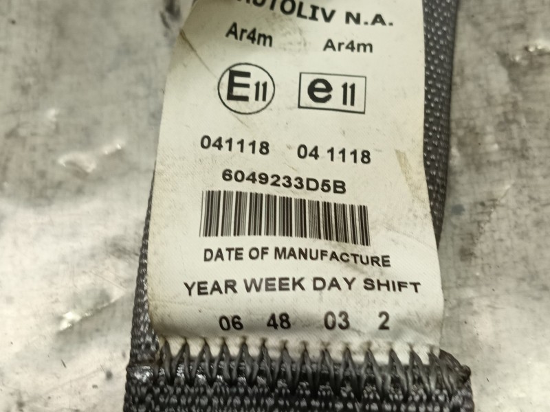 Recambio de cinturon seguridad trasero izquierdo para chrysler sebring (js) 2.0 crd referencia OEM IAM   