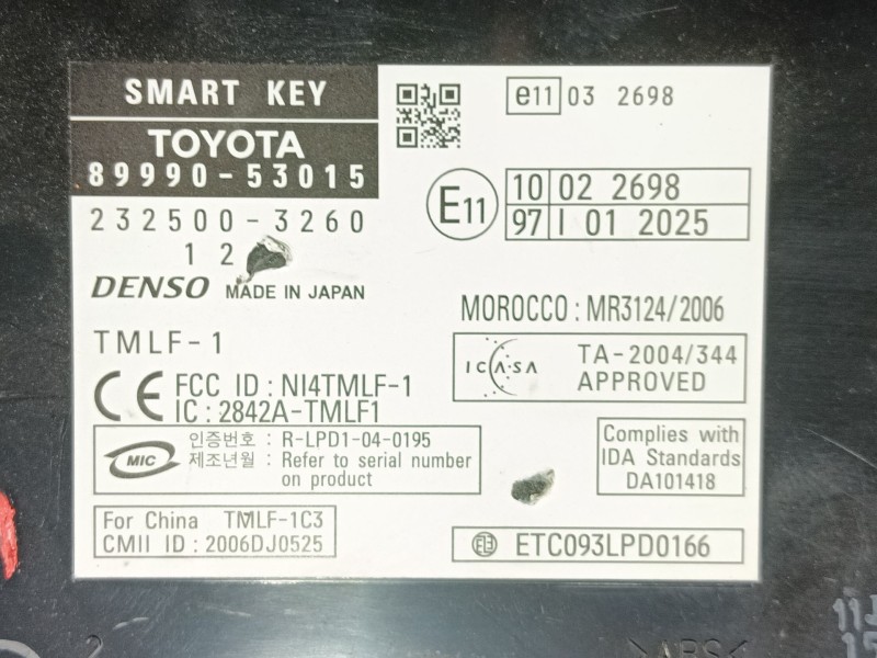 Recambio de modulo electronico para lexus is200 (ds2/is2) 220d referencia OEM IAM   