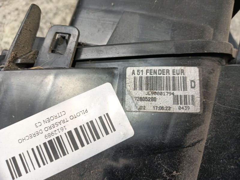 Recambio de piloto trasero derecho para citroën c3 collection referencia OEM IAM   