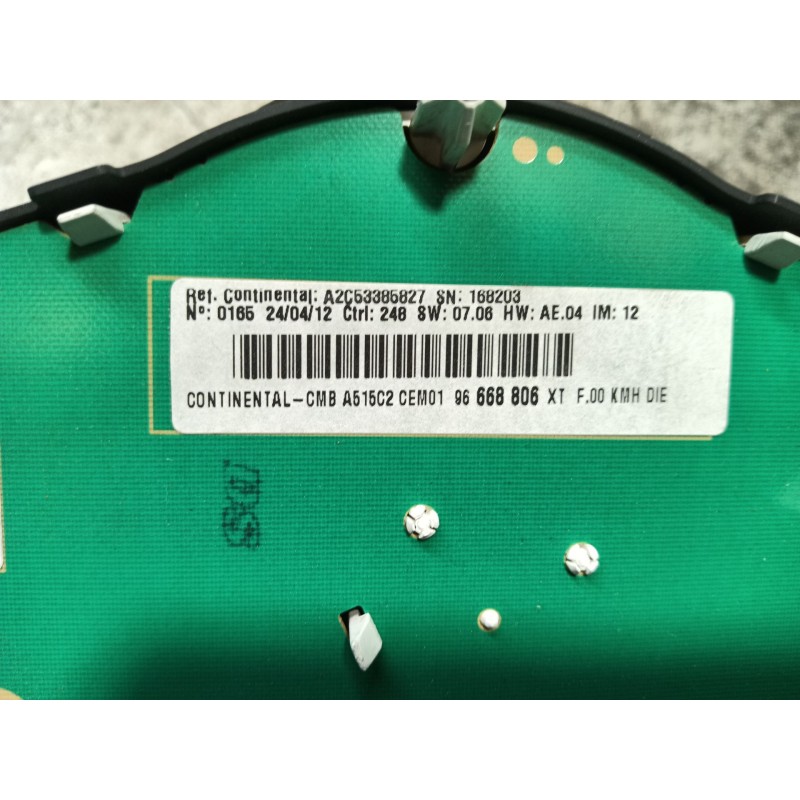 Recambio de cuadro instrumentos para citroën c3 collection referencia OEM IAM   