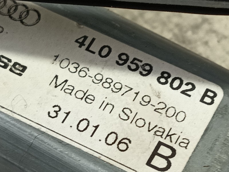 Recambio de elevalunas delantero derecho para audi q7 (4lb) 3.0 tdi quattro referencia OEM IAM   