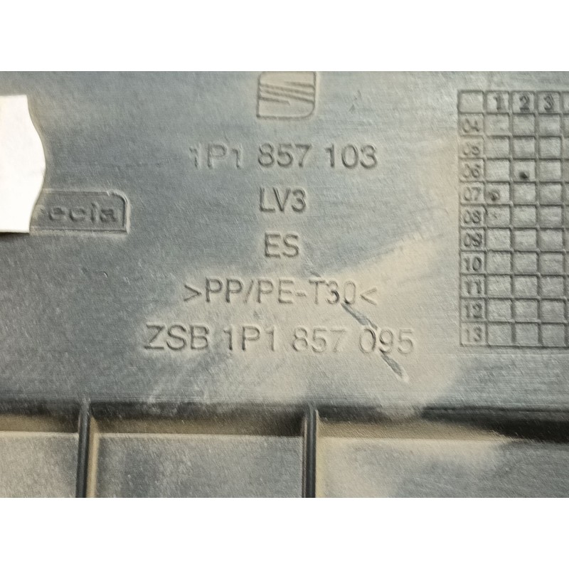 Recambio de guantera para seat leon (1p1) 1.9 tdi referencia OEM IAM 0 1P1857103 