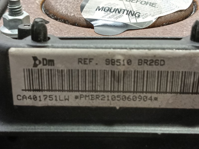 Recambio de airbag delantero izquierdo para nissan qashqai / qashqai +2 i (j10, nj10, jj10e) 1.6 referencia OEM IAM   