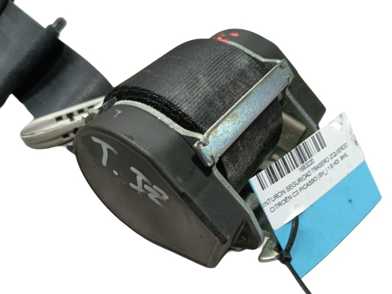 Recambio de cinturon seguridad trasero izquierdo para citroën c3 picasso (sh_) 1.6 hdi referencia OEM IAM  96817098XX 
