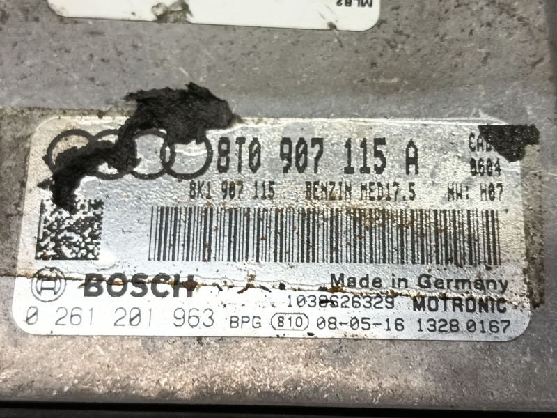 Recambio de centralita motor uce para audi a5 (8t3) 1.8 tfsi referencia OEM IAM   