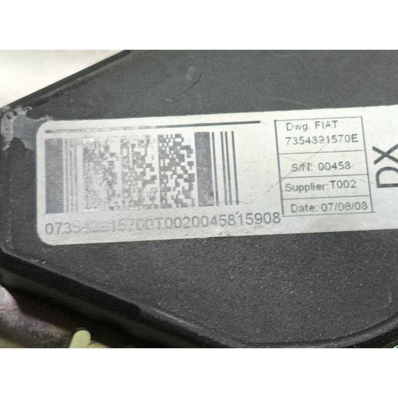 Recambio de cinturon seguridad delantero derecho para peugeot bipper tepee basis referencia OEM IAM   