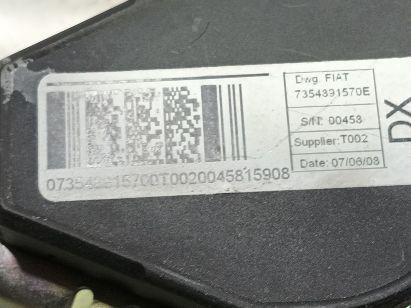 Recambio de cinturon seguridad delantero derecho para peugeot bipper tepee basis referencia OEM IAM   