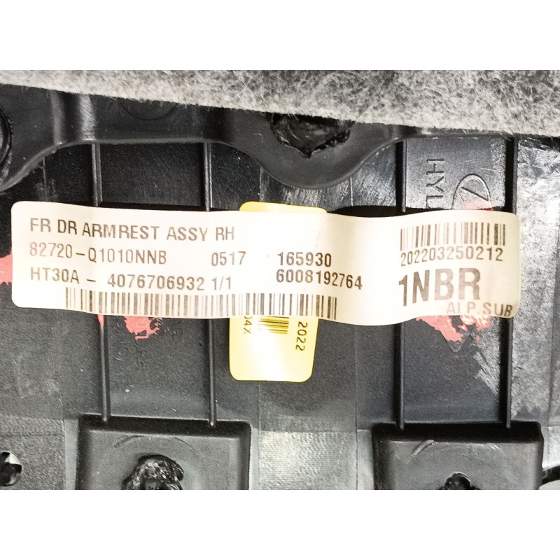 Recambio de guarnecido puerta delantera derecha para hyundai bayon (bc3) 1.2 mpi referencia OEM IAM   