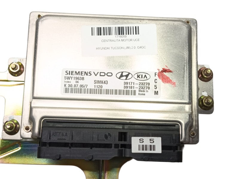 Recambio de centralita motor uce para hyundai tucson (jm) 2.0 referencia OEM IAM 3918123270 3917123270 