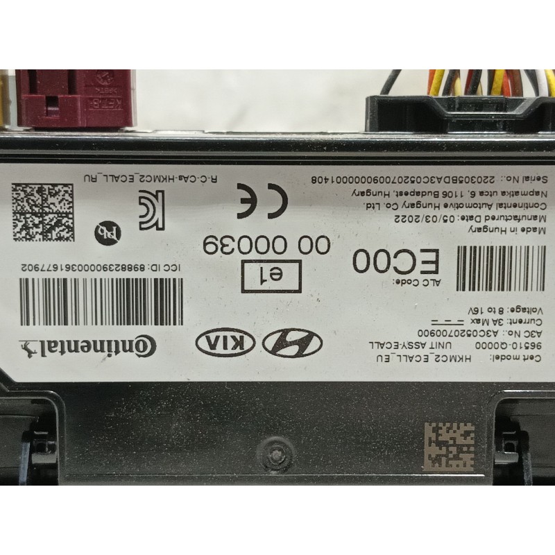 Recambio de modulo electronico para hyundai bayon (bc3) 1.2 mpi referencia OEM IAM   