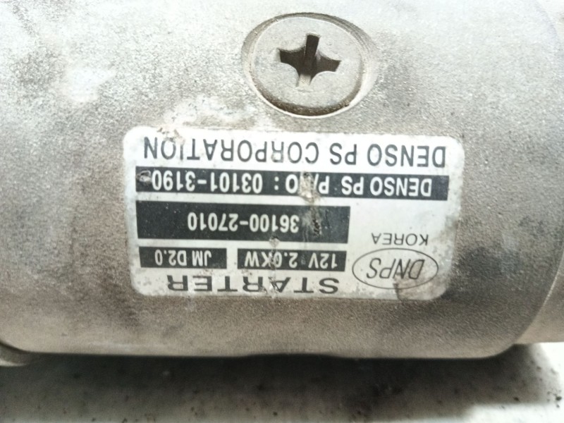 Recambio de motor arranque para hyundai tucson (jm) 2.0 crdi cat referencia OEM IAM   