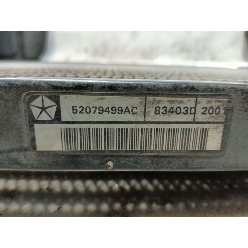 Recambio de intercooler para jeep gr.cherokee (wj/wg) 3.1 td laredo referencia OEM IAM 52079499AC  