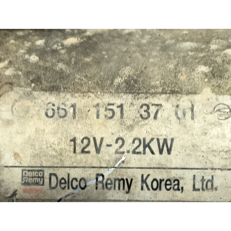 Recambio de motor arranque para ssangyong rexton 2.7 turbodiesel cat referencia OEM IAM   