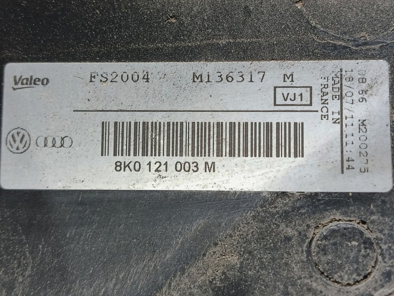 Recambio de electroventilador para audi a4 b8 (8k2) 2.0 tfsi referencia OEM IAM  8K0121003M 