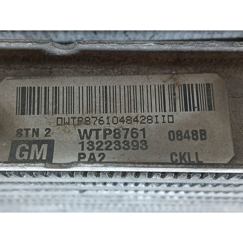 Recambio de intercooler para opel astra h gtc (a04) 1.9 cdti (l08) referencia OEM IAM   