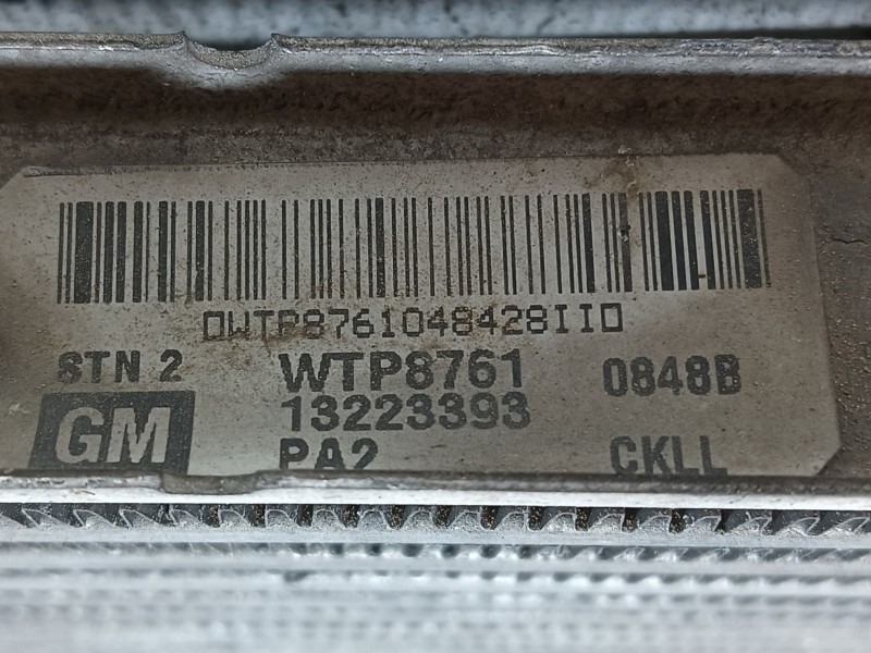 Recambio de intercooler para opel astra h gtc (a04) 1.9 cdti (l08) referencia OEM IAM   