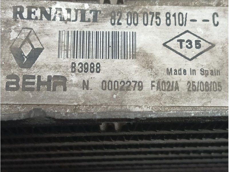 Recambio de intercooler para renault espace iv (jk0/1_) 2.2 dci (jk0h) referencia OEM IAM 0 8200075810C 