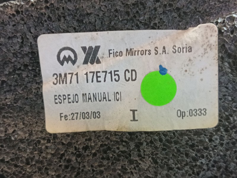 Recambio de retrovisor izquierdo para mazda 2 (dy) 1.25 (dy3w) referencia OEM IAM   