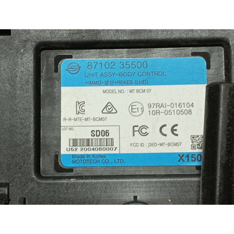 Recambio de modulo electronico para ssangyong tivoli grand 1.2 t-gdi referencia OEM IAM   