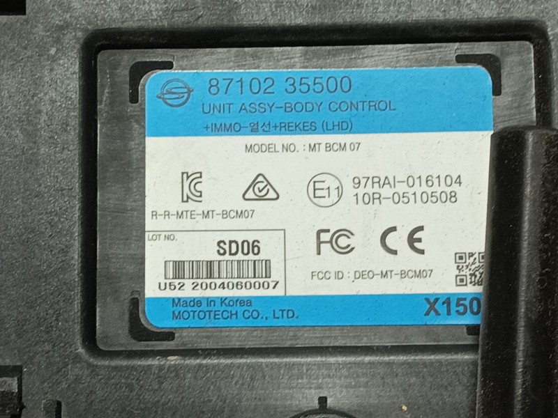 Recambio de modulo electronico para ssangyong tivoli grand 1.2 t-gdi referencia OEM IAM   