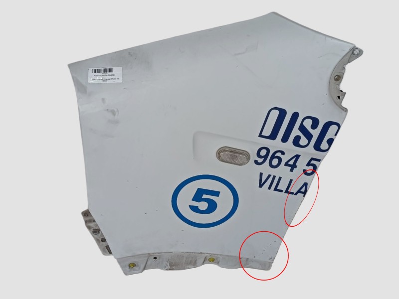 Recambio de aleta delantera izquierda para nissan interstar furgoneta (x70) dci 100 referencia OEM IAM   