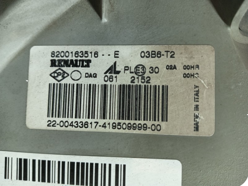 Recambio de faro izquierdo para nissan interstar furgoneta (x70) dci 100 referencia OEM IAM 8200163516 8200163516E 