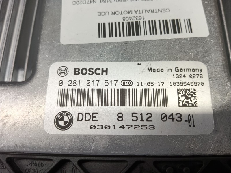 Recambio de centralita motor uce para bmw serie 3 berlina (e90) 318d referencia OEM IAM   