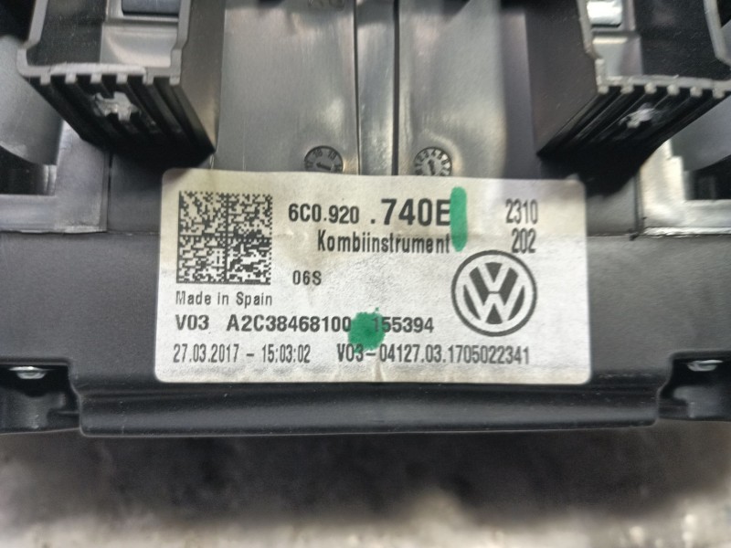 Recambio de cuadro instrumentos para volkswagen polo v (6r1, 6c1) 1.2 tsi 16v referencia OEM IAM   