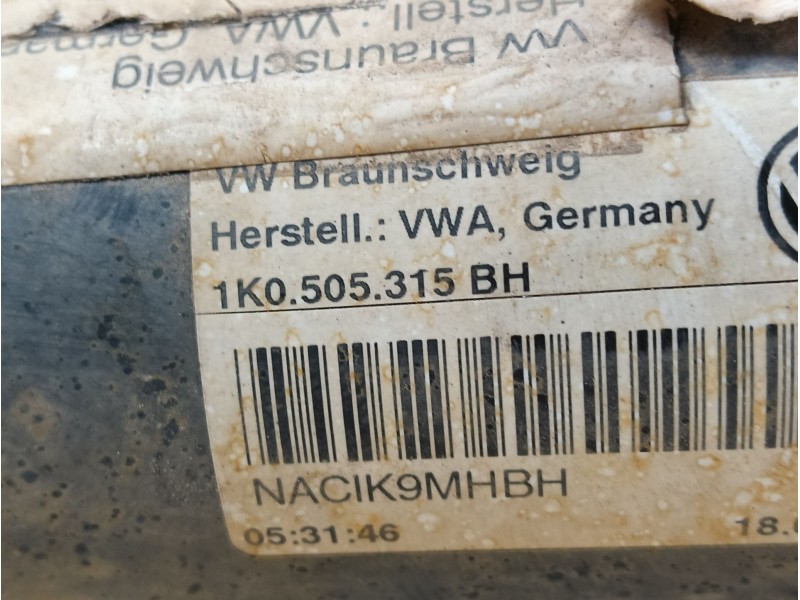 Recambio de puente trasero para volkswagen golf vi (5k1) advance referencia OEM IAM DISCO5TORNILLOS CUNA TRASERA CON MECANICA 