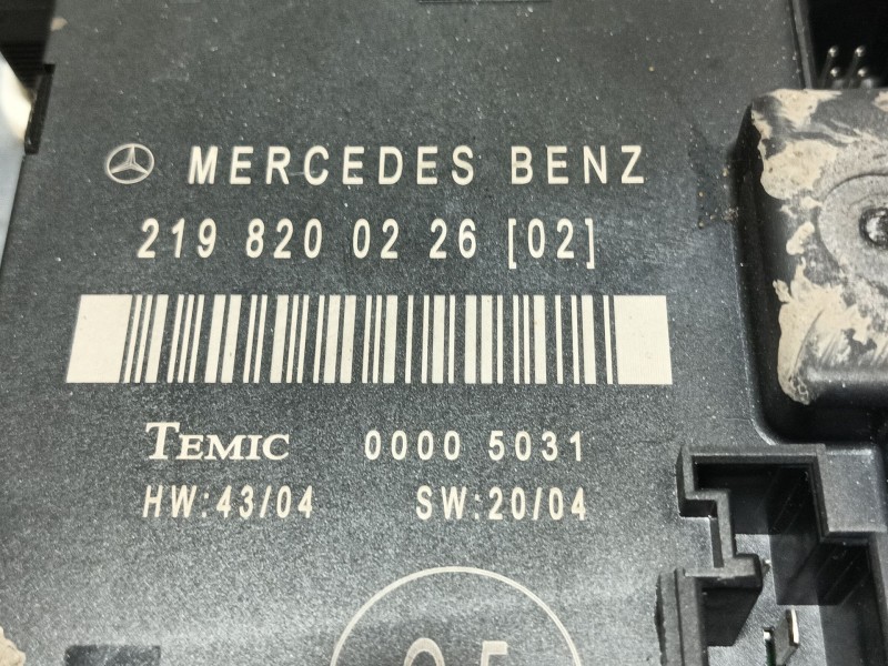 Recambio de modulo electronico para mercedes-benz cls (c219) cls 320 cdi (219.322) referencia OEM IAM A2198200226 2198200226 